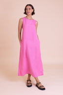 SS26 Column Midi Dress - Pink
