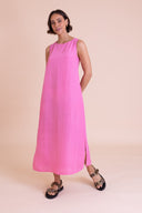 SS26 Column Midi Dress - Pink