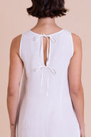 SS26 Column Midi Dress - White