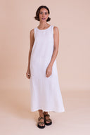 SS26 Column Midi Dress - White