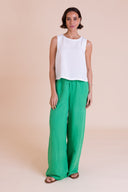 SS26 Button Back Shell Top - White