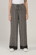 SS27 Viscose  Wide Leg Trousers - Black