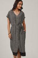 SS27 Buttoned Through Dress - Black