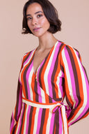 SS26 Wrap Midi Dress - Tomato