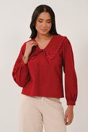 NC4308 Collar Top - Rio Red