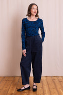 AW26 Cord Bubble Trousers - Navy