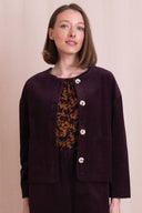 AW26 Cord Jacket - Burgandy