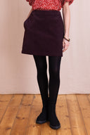 AW26 Mini Skirt - Burgandy