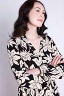 AW25 Tiered Midi Shirtdress - Black
