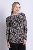 AW25 Boat neck Top - Alabaster