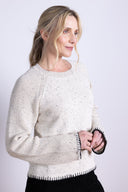 AW25 Ribbed Sleeve Jumper - Ivory