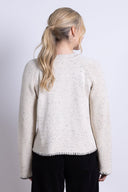 AW25 Ribbed Sleeve Jumper - Ivory