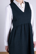 AW25 Jersey Pinafore Dress - Midnight