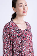 AW25 Pintuck Tunic Dress - Red