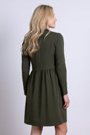 AW25 Long Sleeve Tunic Dress - Juniper