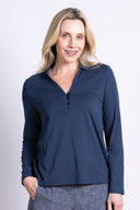 AW25 Collared Jersey Top - Oxford
