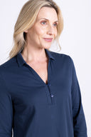 AW25 Collared Jersey Top - Oxford