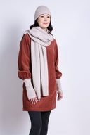 AW25 Plain Knitted Scarf - Sand