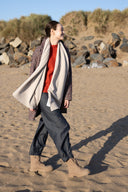 AW25 Plain Knitted Scarf - Sand