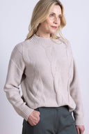 AW25 Cable Knit Jumper - Sand