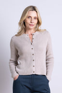 AW25 Button Through Cardi - Sand