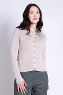 AW25 Button Through Cardi - Sand