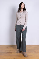 AW25 Button Through Cardi - Sand