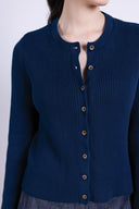 AW25 Button Through Cardi - Thunder