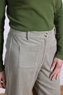 AW25 Pocket Cropped Trouser - Ecru