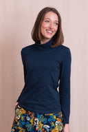 AW26 Roll Neck Top - Navy