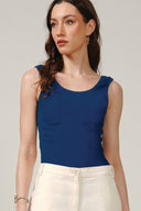 SS27 GOTS Vest Top - Estate Blue