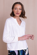AW26 Gathered Top - Ivory