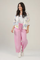 SS27 Plain Bubble Trousers - Pink Frosting