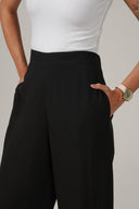 SS27 Wide Leg Trousers - Black