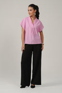 SS27 Wide Leg Trousers - Black