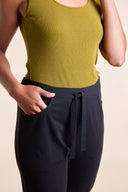 SS25 GOTS Organic Cotton Jersey Trousers - Black