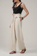 SS27 High Waist Trousers - Ecru