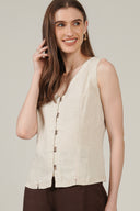 SS27 Waistcoat - Ecru