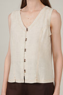SS27 Waistcoat - Ecru
