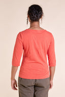 SS25 GOTS Organic Cotton Top - Tangerine