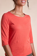 SS25 GOTS Organic Cotton Top - Tangerine