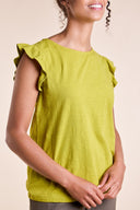 SS25 GOTS Organic Cotton Frill Top - Lotus