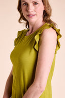 SS25 GOTS Organic Cotton Frill Top - Lotus