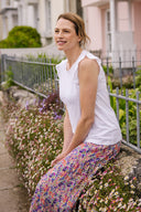 SS25 GOTS Organic Cotton Frill Top - White