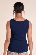 SS25 Ribbed Jersey Vest - Ink