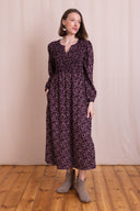 AW26 Smocked Dress - Burgandy