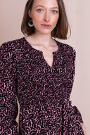 AW26 Smocked Dress - Burgandy