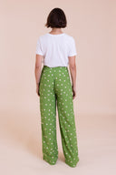 SS26 Minimal Wide Leg Trousers2 - Meadow Green