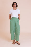 SS26 Barrel Trousers - Green