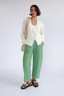SS26 Barrel Trousers - Green